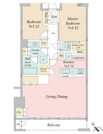 【間取り】 | パークホームズ二子玉川ヒルトップ | 販売価格：14,999万円　まどり：3LDK　空室（ご見学可能ですのでお気軽にお問合せ下さい）