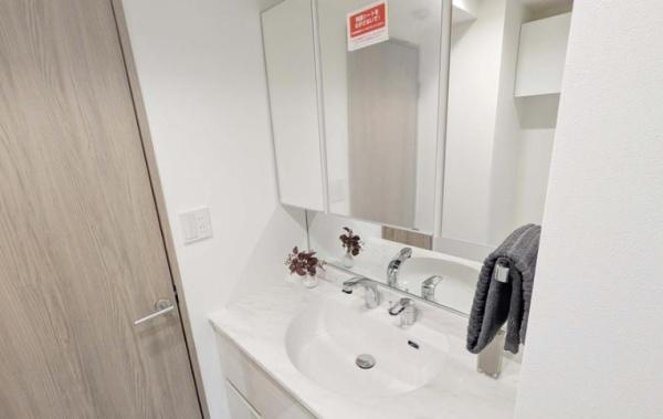 【独立洗面台】 | ピアースコード二子玉川 | スッキリとした独立洗面台です♪