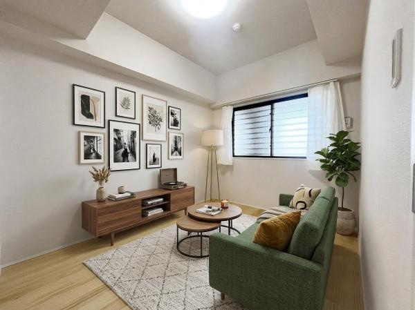 クオス宮崎台の洋室|窓からの採光もアクセントの一つなり、ゆったりとした落ち着いた空間があります！