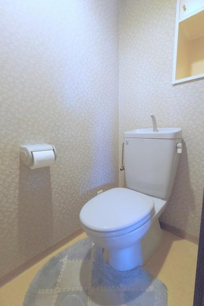ヒルハイツたまプラーザのトイレ|明るくて広い落ち着いた色合いのトイレです♪！