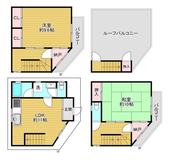 【間取り】 | 大阪市東淀川区小松3丁目　中古戸建