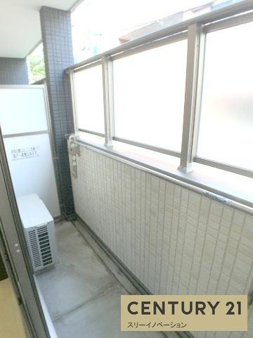 大阪市此花区伝法４丁目の賃貸マンションのバルコニー