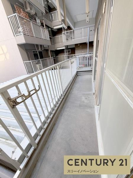 中善大正ハイツのバルコニー|★広いバルコニー★