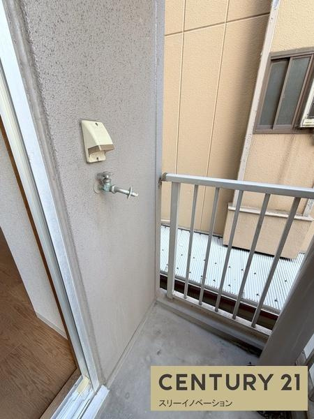 中善大正ハイツのバルコニー|★洗濯機置き場あり★