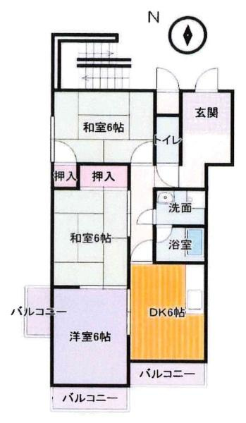 エスポワール上和田の間取り|間取り図です