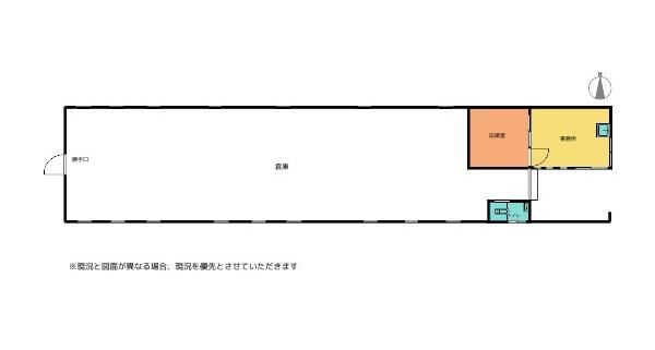 和歌山市中之島　倉庫の間取り
