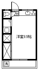 小金井市緑町１丁目のアパートの間取り