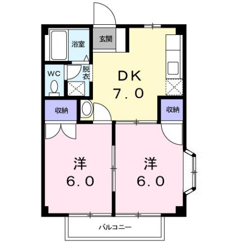 コーポ福の間取り
