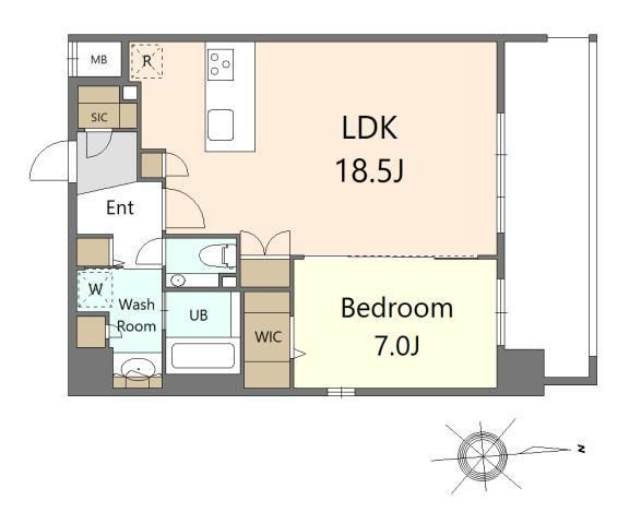 S-RESIDENCE大手門awesomeの間取り