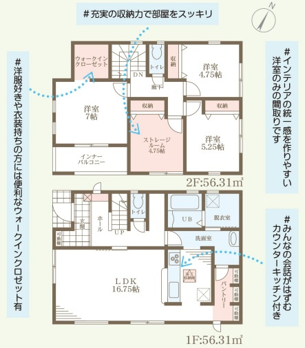 リーブルガーデン堺市中区福田13期の間取り