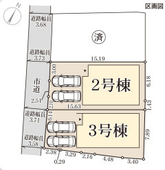 リーブルガーデン堺市中区福田13期の区画図