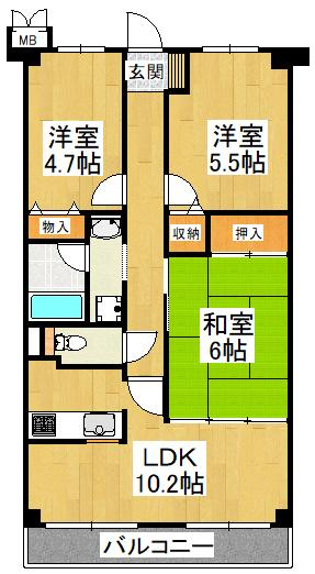 【間取り】 | フィオーレ白鷺