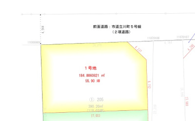 【区画図】 | 鳥取市立川町２丁目土地