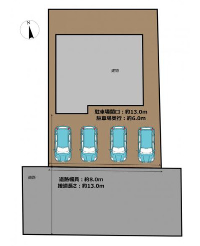 売中古戸建　中央区大人見町の区画図