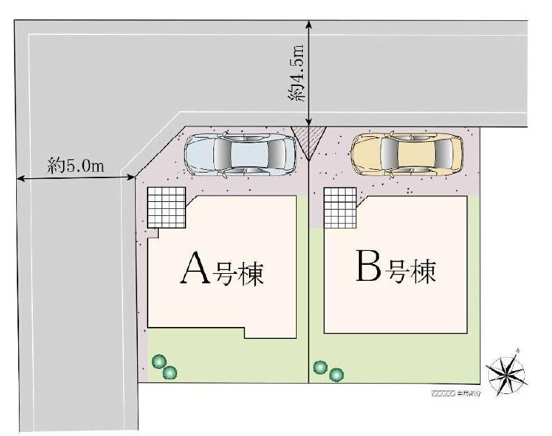 京王線 調布駅 徒歩24分 新築戸建 調布市深大寺元町3丁目の区画図