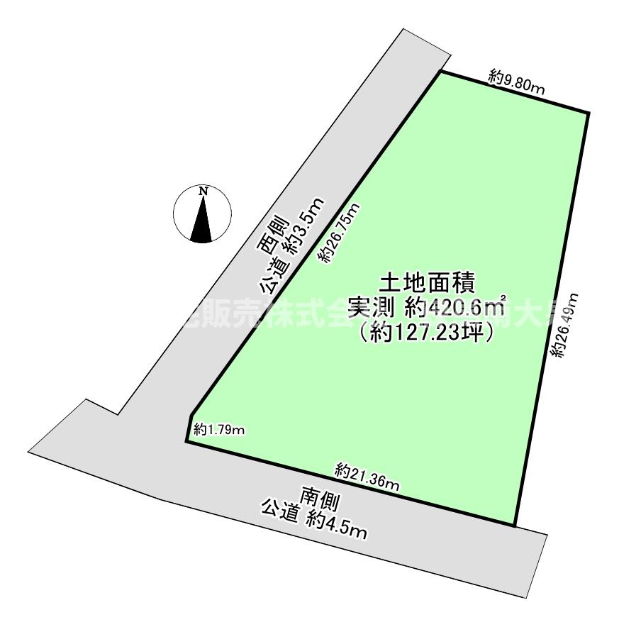 群馬県藤岡市鬼石　土地　八高線　丹荘の土地図