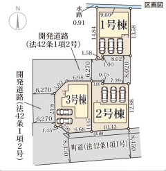 リーブルガーデン上牧町中筋出作3期の区画図
