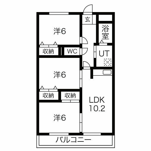 ベルドミール平戸橋2番館の間取り