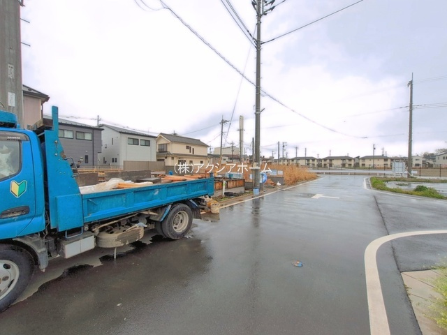所沢市上安松・全4棟　新築一戸建　2号棟の前面道路含む現地写真|2026年3月31日撮影