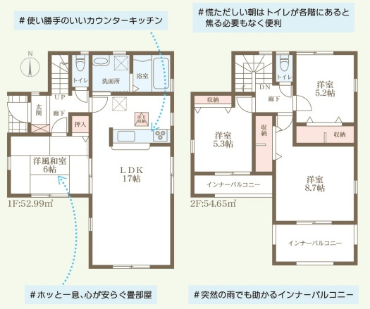 リーブルガーデン上牧町中筋出作3期の間取り