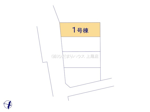 蓮田市西新宿　新築戸建　リーブル01の区画図