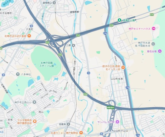 神戸市北区有野町二郎　第25-1期　新築一戸建ての地図