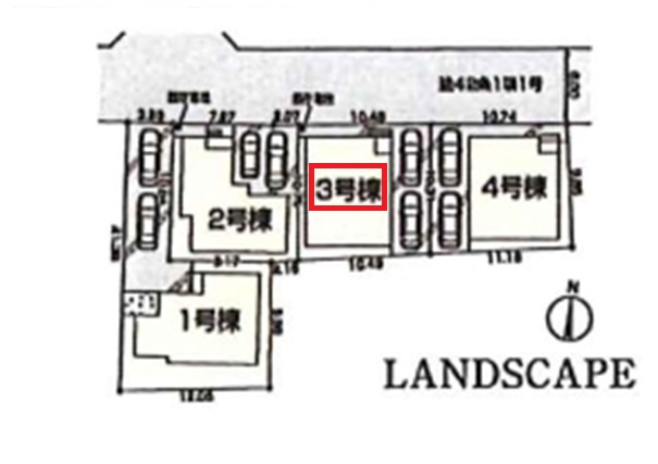 所沢市上安松・全4棟　新築一戸建　3号棟の外観|2026年3月31日