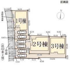 リーブルガーデン天理市柳本町7期の区画図