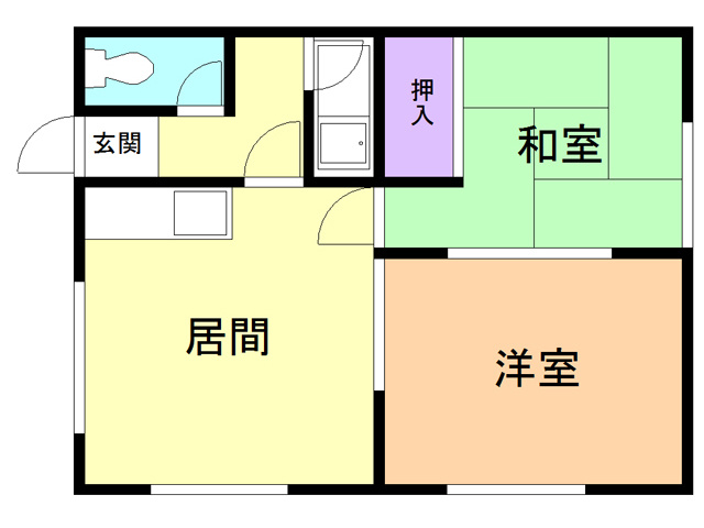 コーポちとせの間取り