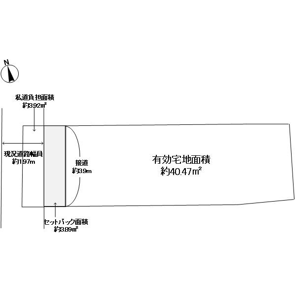 下京区中堂寺前田町　土地の土地図