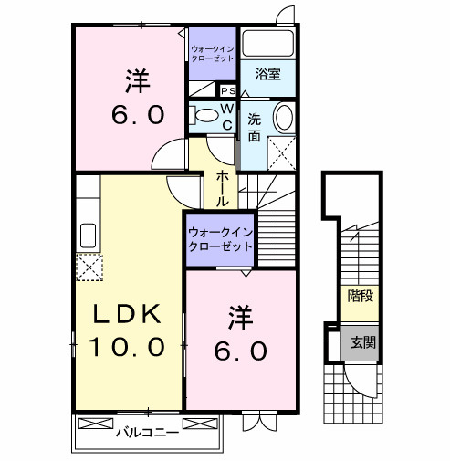 プラシードαの間取り