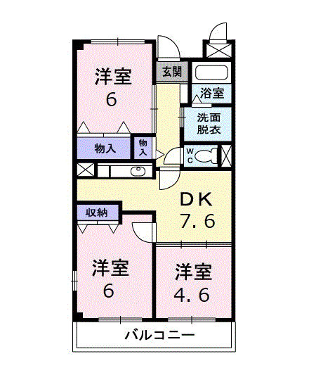 エスポワール吉田の間取り