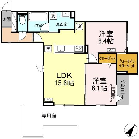 TORISIA向中野　Ⅳの間取り