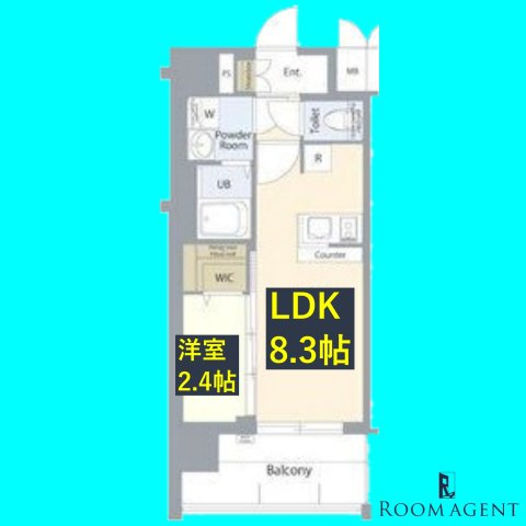 エスリード志賀本通ザ・フロントの間取り