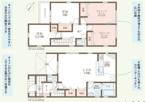 リーブルガーデン茨木市上野町7期の間取り