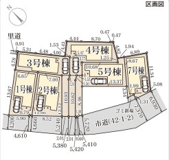 リーブルガーデン茨木市上野町7期の区画図
