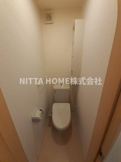 綾部市下八田町堂ノ下のアパートのトイレ|温水洗浄付きのトイレです◇