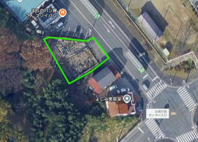 渋川市北橘町真壁売地の区画図