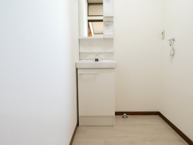 春日部市増富の賃貸マンションの洗面所