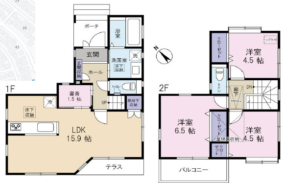 厚木市みはる野2丁目　中古戸建　46.82坪