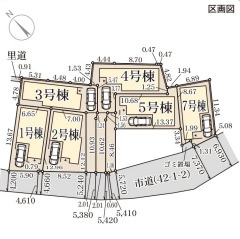 リーブルガーデン茨木市上野町7期の区画図