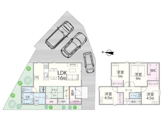 【区画図】 | 鳥取市岩倉新築戸建て