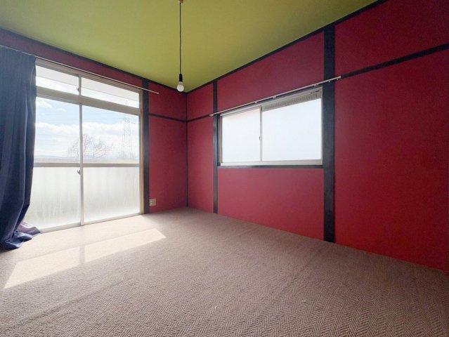 中古戸建・中古住宅　福島市町庭坂　庭坂小学校・吾妻中学校の和室|リフォーム前の写真になります。