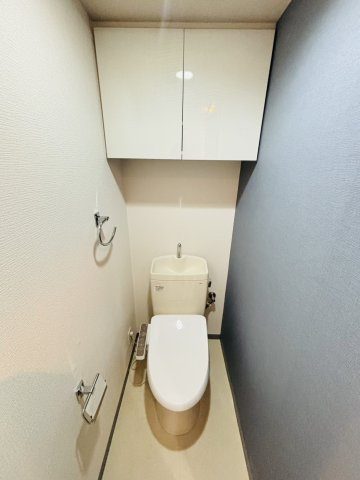月々7万円台～　中古マンション　エバーグリーン若葉のトイレ|温水洗浄便座トイレ　背面収納付！（2026年4月）撮影