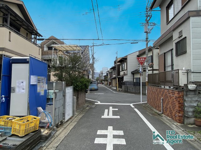 紫竹西北町 新築戸建(2期1号地)の前面道路含む現地写真