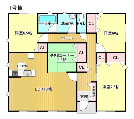 亀山市天神2丁目《1号棟》の間取り