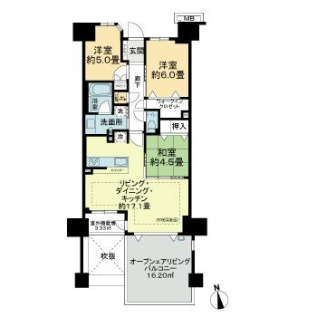 ヴェレーナシティ　パレ・ド・プラージュの間取り