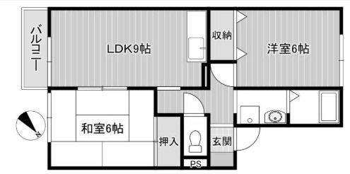 モノクローム古城の間取り