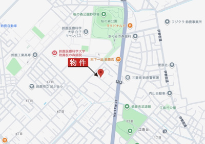 【地図】 | 鈴鹿市南玉垣町《1号棟》 | 詳細Map