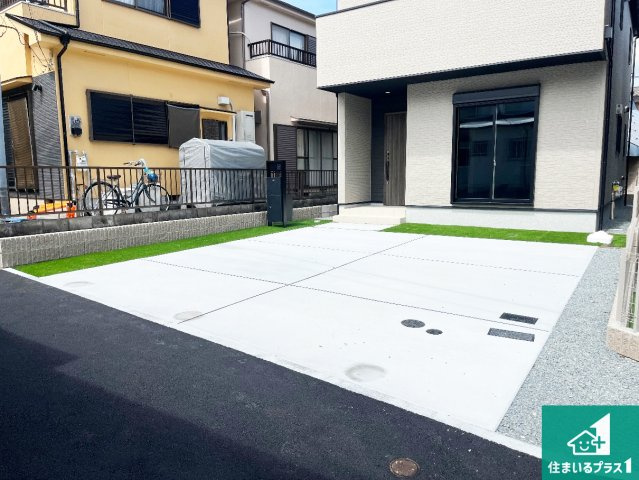 ■26日(土)27日(日)現地ご見学可能！　神戸市北区有野町二郎　ラスト1邸の駐車場|駐車スペース！散水栓があるので、こまめに愛車を洗えます！